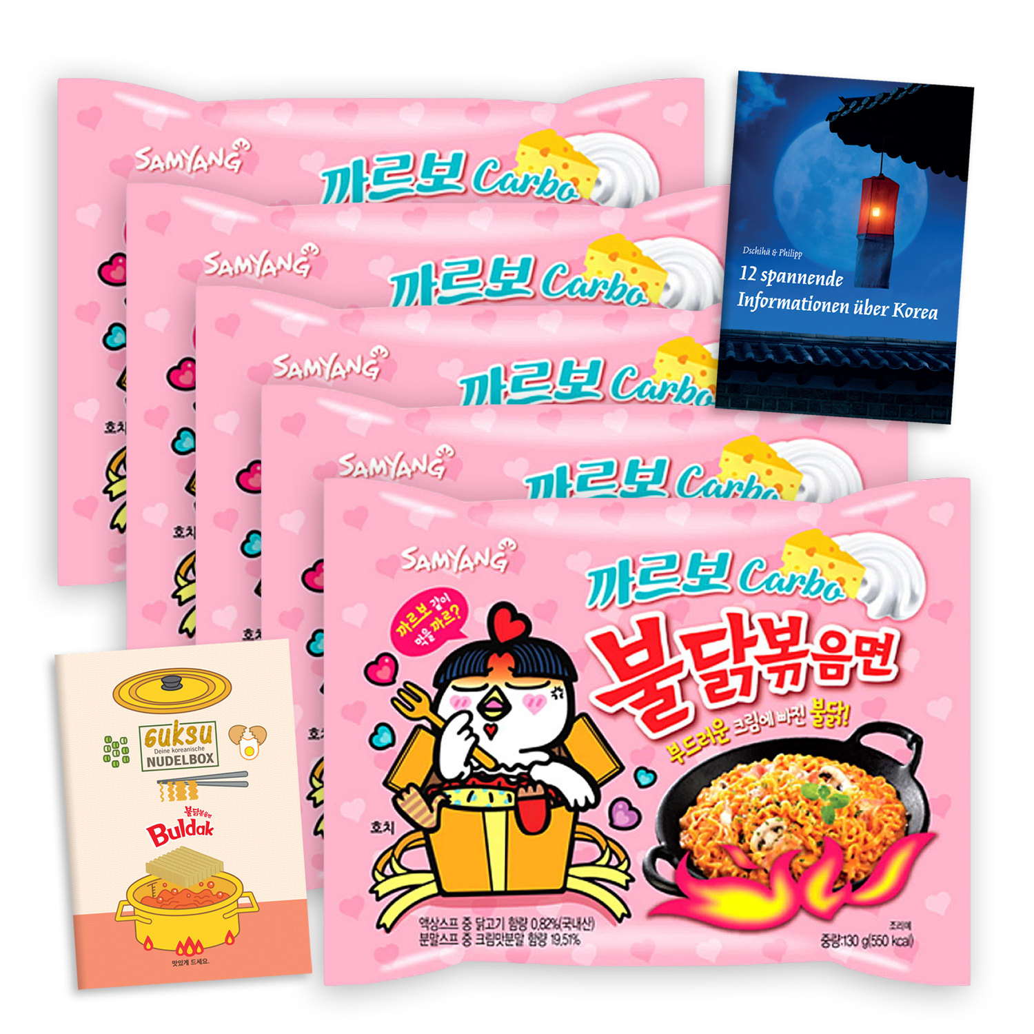 Guksu Buldak Instant-Nudeln Sets: Samyang Buldak Ramyeon (11 Geschmacksrichtungen)