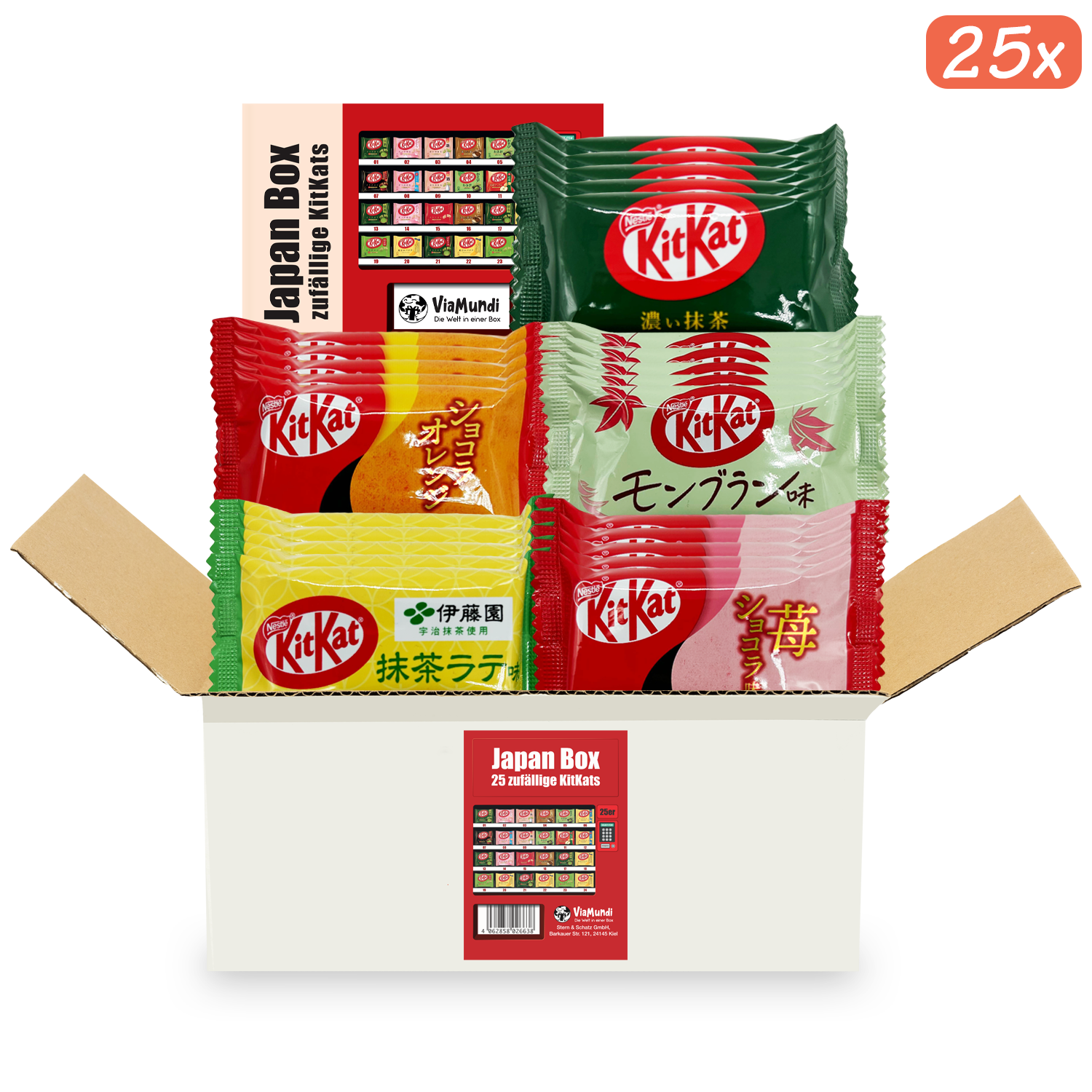 KitKat Überraschungsbox: Japanische Schokoriegel im 25er oder 36er Pack
