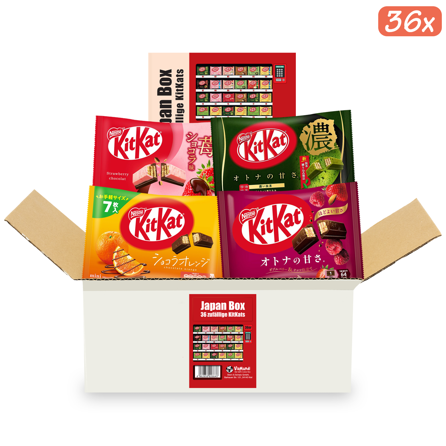 KitKat Überraschungsbox: Japanische Schokoriegel im 25er oder 36er Pack