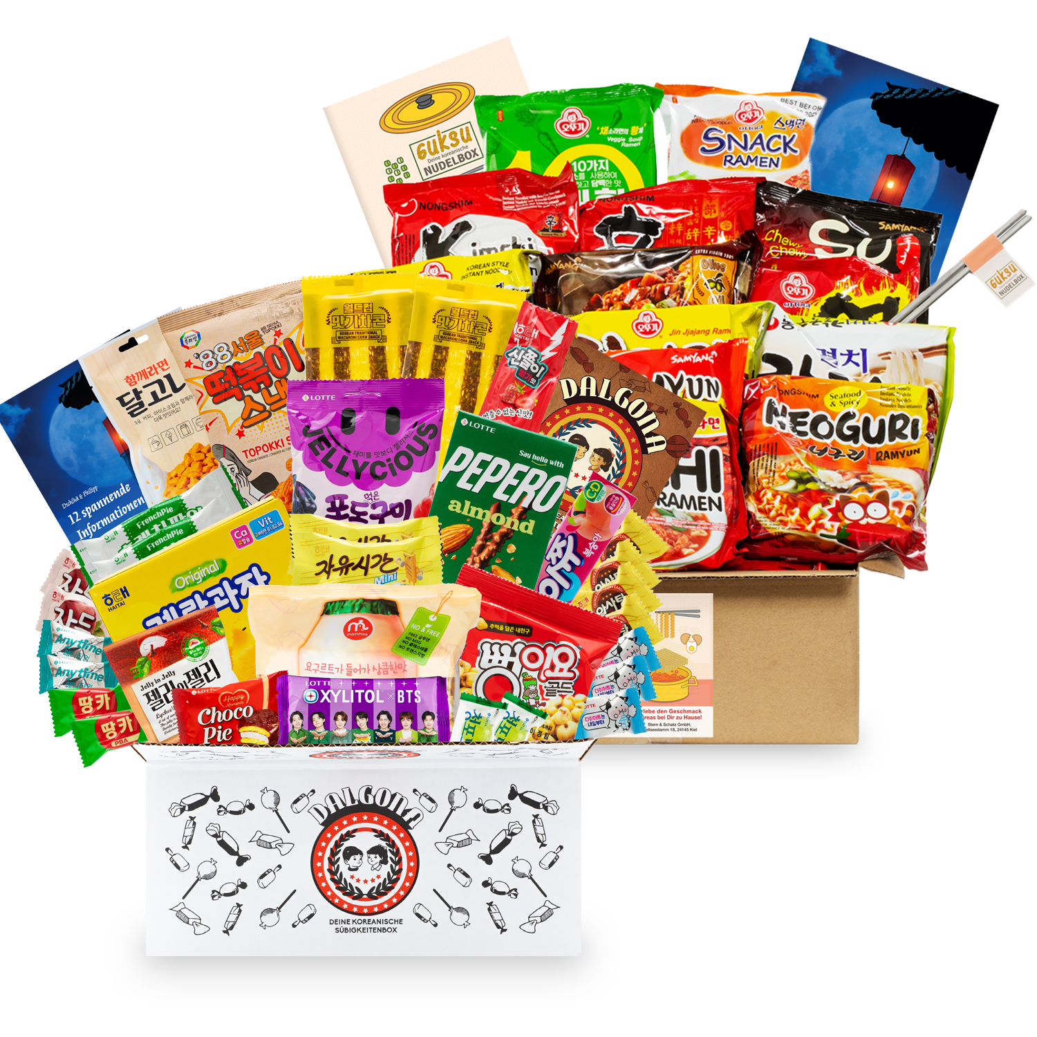 Korea Experience: 1 candy box & 1 noodle box from Korea