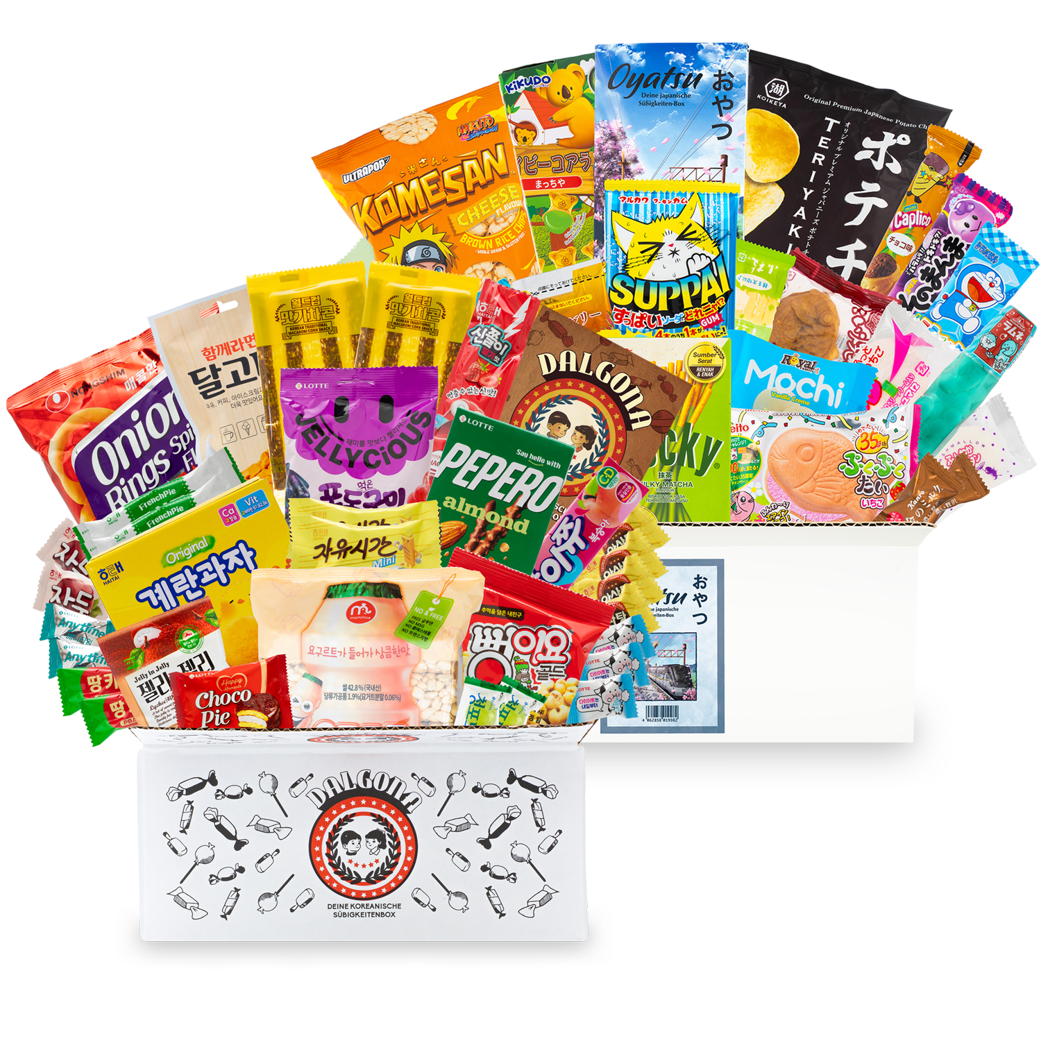 Snack-Bundle: 2 Süßigkeitenboxen aus Korea und Japan
