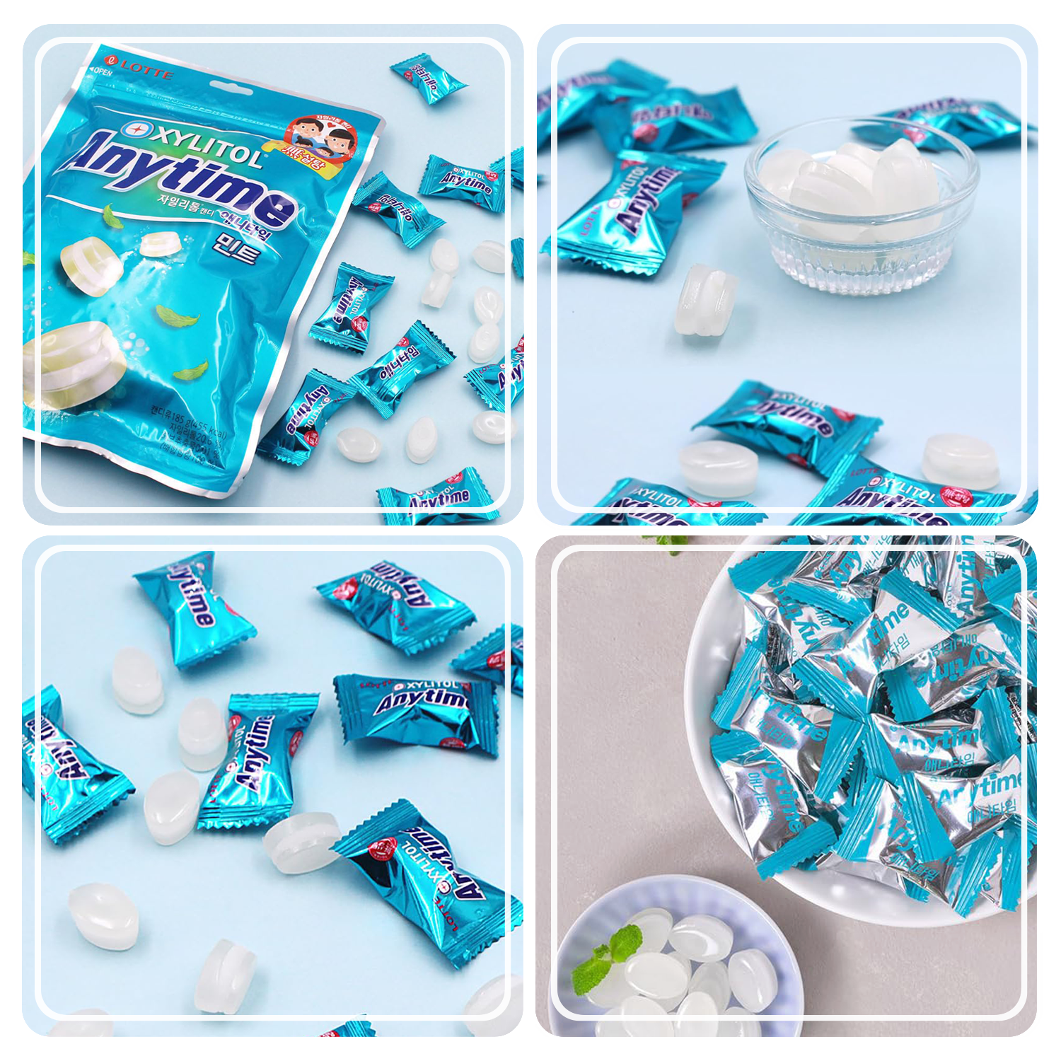Lotte Anytime: A sugar-free mint candy from Korea