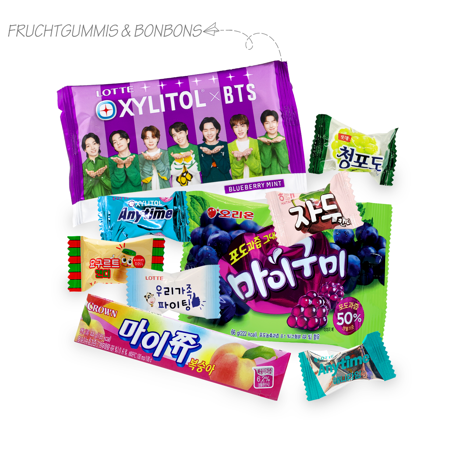 Dalgona: Überraschungsbox mit über 30 koreanischen Süßigkeiten