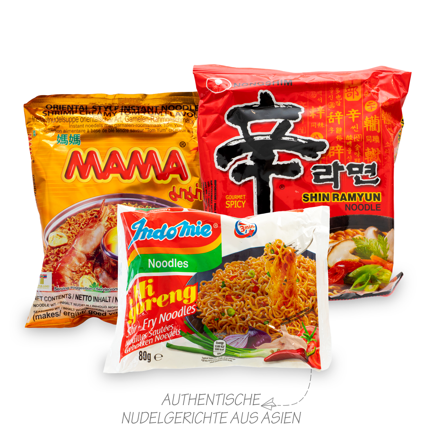 Noodle Street: Surprise boxes with Asian instant noodles in packs of 12 or 30