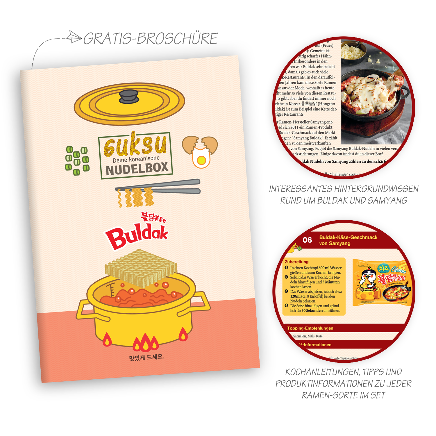 Guksu Buldak Instant-Nudeln Sets: Samyang Buldak Ramyeon (11 Geschmacksrichtungen)