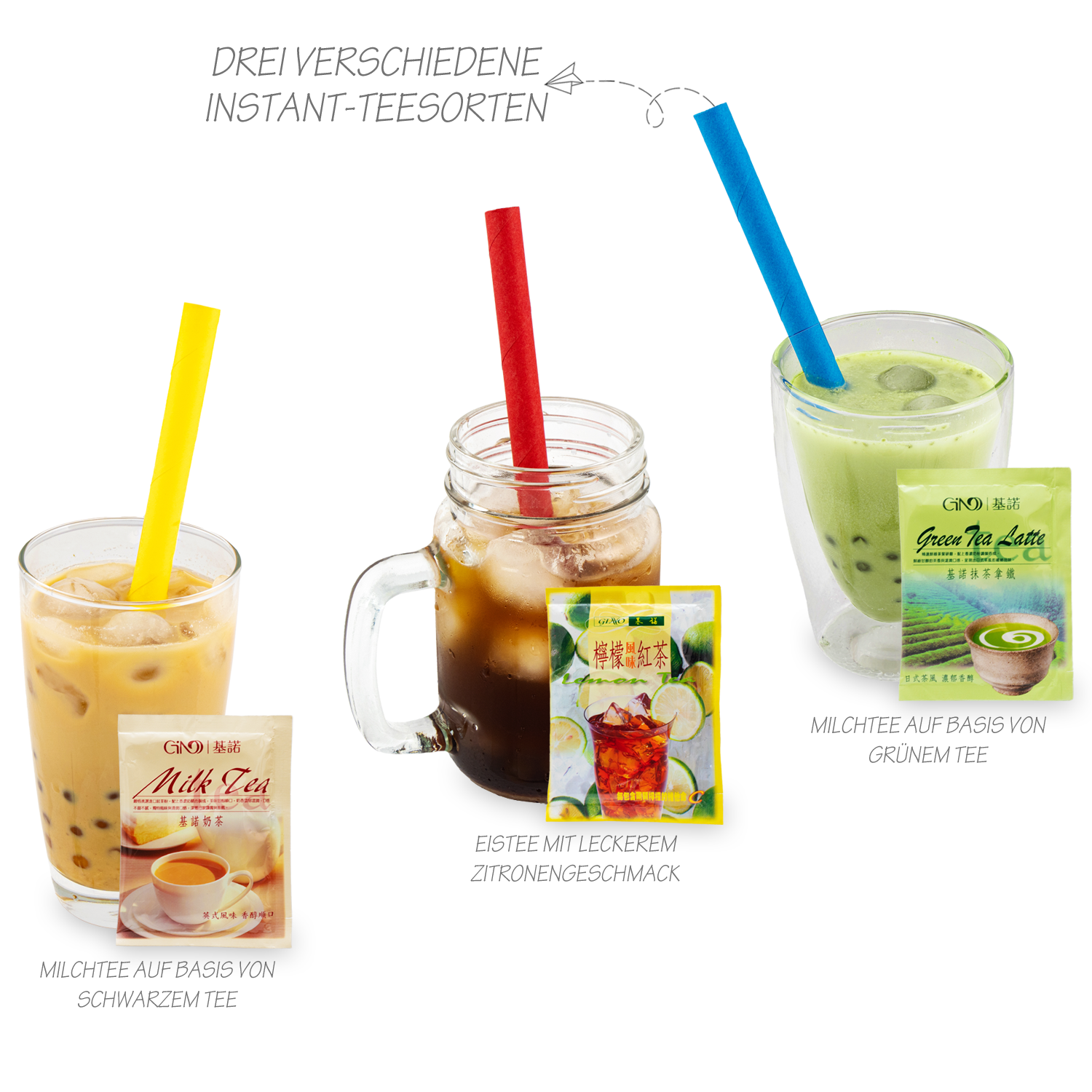Bubble Tea DIY Box with Popping Boba: Boba Tea Starter Kit for 4 Drinks
