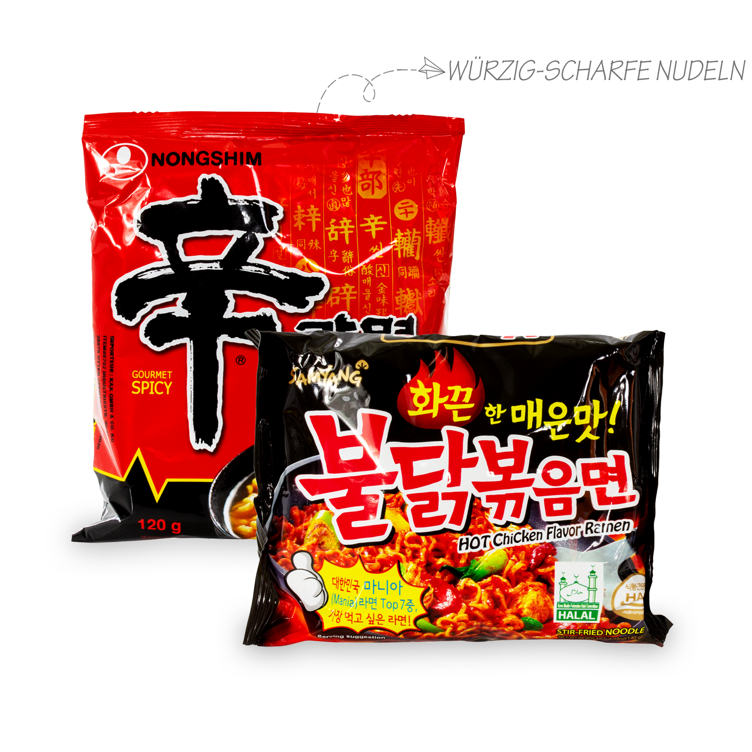 Guksu: Überraschungsboxen mit koreanischen Instant-Nudeln im 8er oder 16er Pack