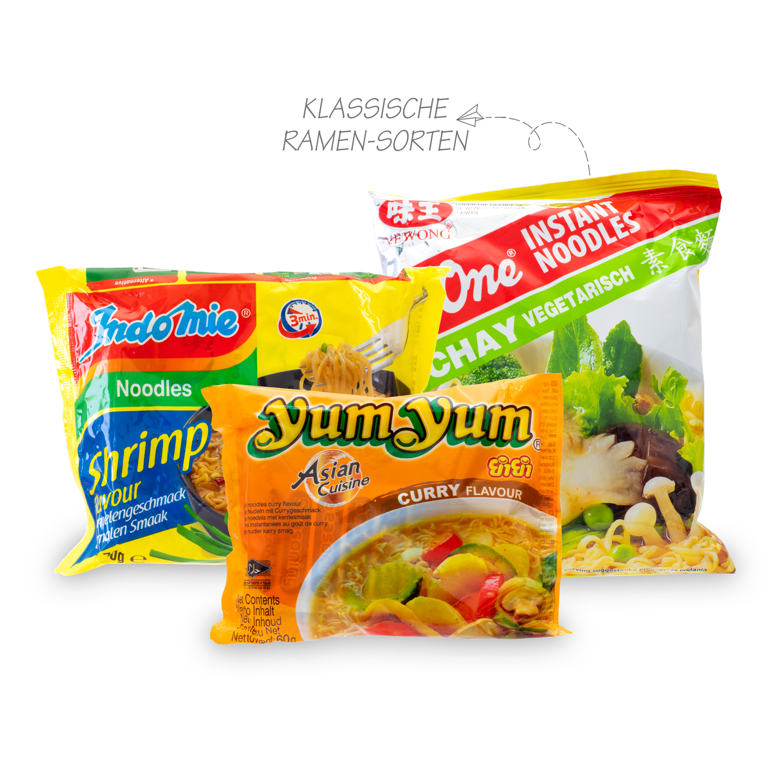 Noodle Street: Surprise boxes with Asian instant noodles in packs of 12 or 30