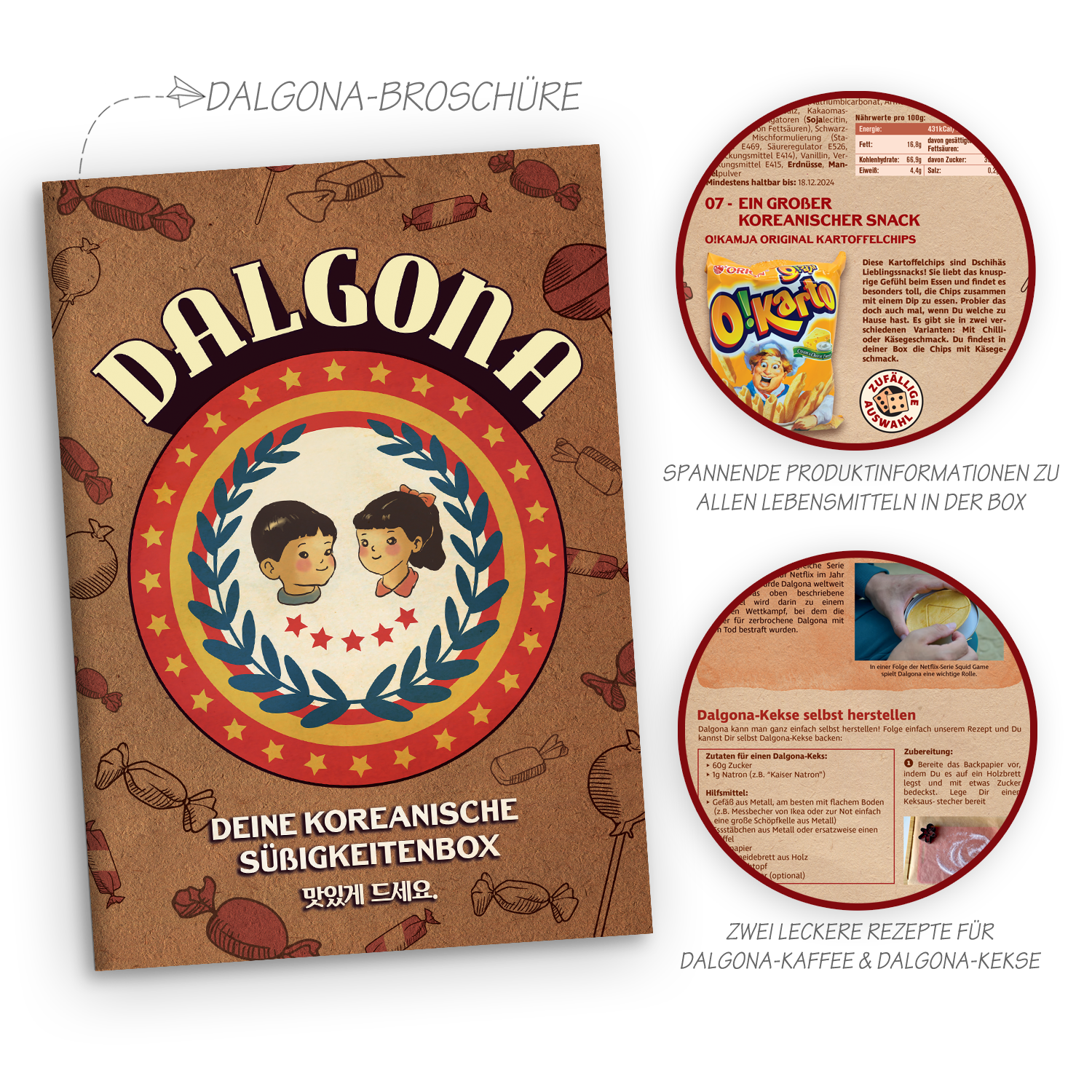 Dalgona: Überraschungsbox mit über 30 koreanischen Süßigkeiten