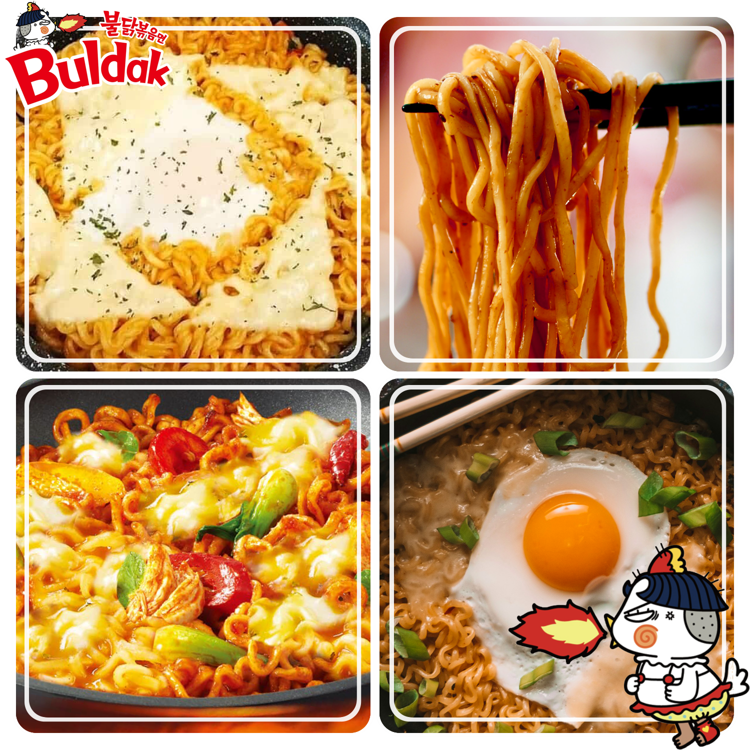 Guksu Buldak Instant-Nudeln Sets: Samyang Buldak Ramyeon (11 Geschmacksrichtungen)
