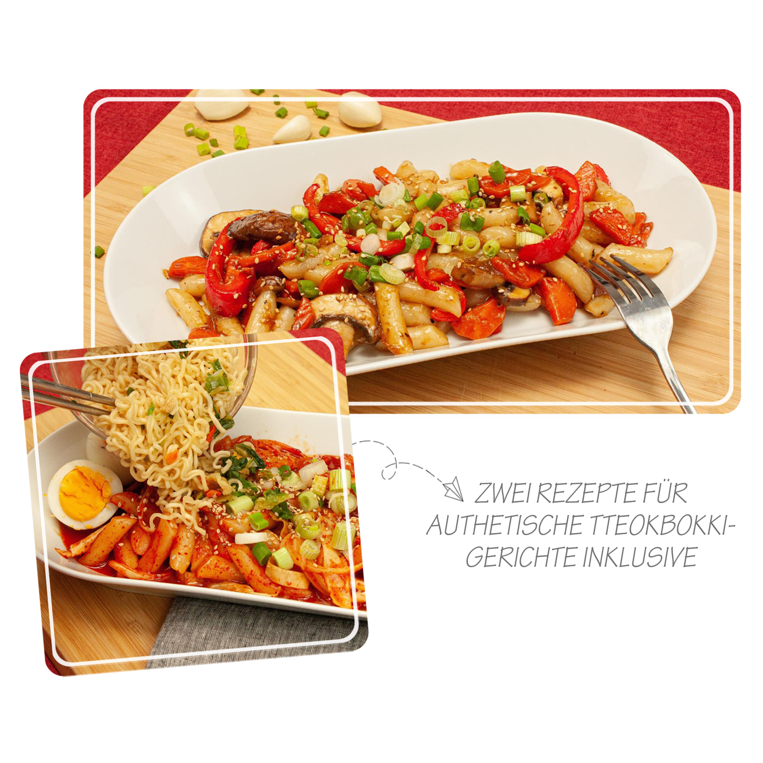 Tteokbokki Korean rice cake cooking box