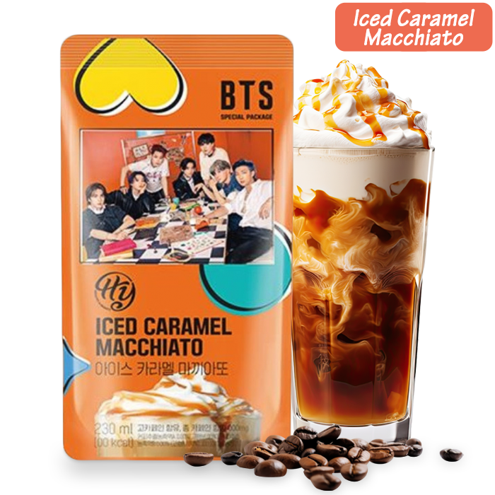 BTS Iced Coffee: Korean coffee drinks for K-Pop fans (2 flavors)