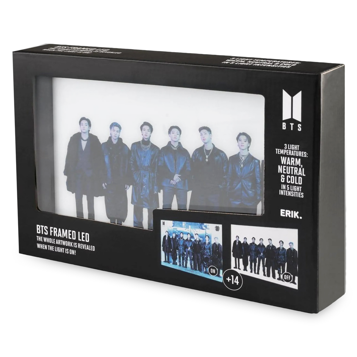 BTS: Dekoratives Bild mit LED Beleuchtung