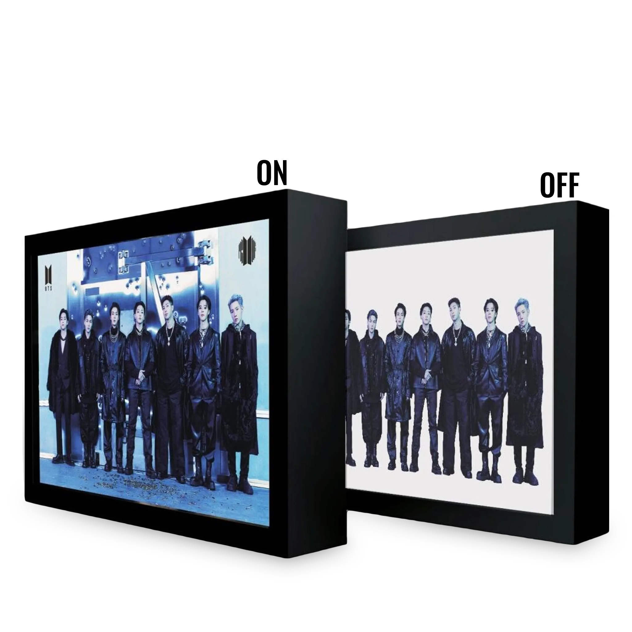 BTS: Dekoratives Bild mit LED Beleuchtung