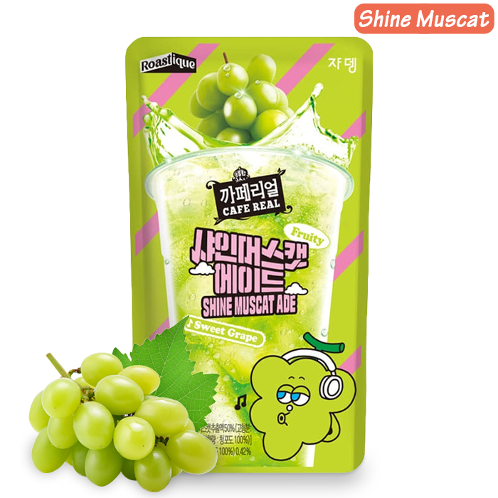 Cafe Real Flavored Ade: Koreanisches Fruchtgetränk im Beutel (6 Geschmacksrichtungen)
