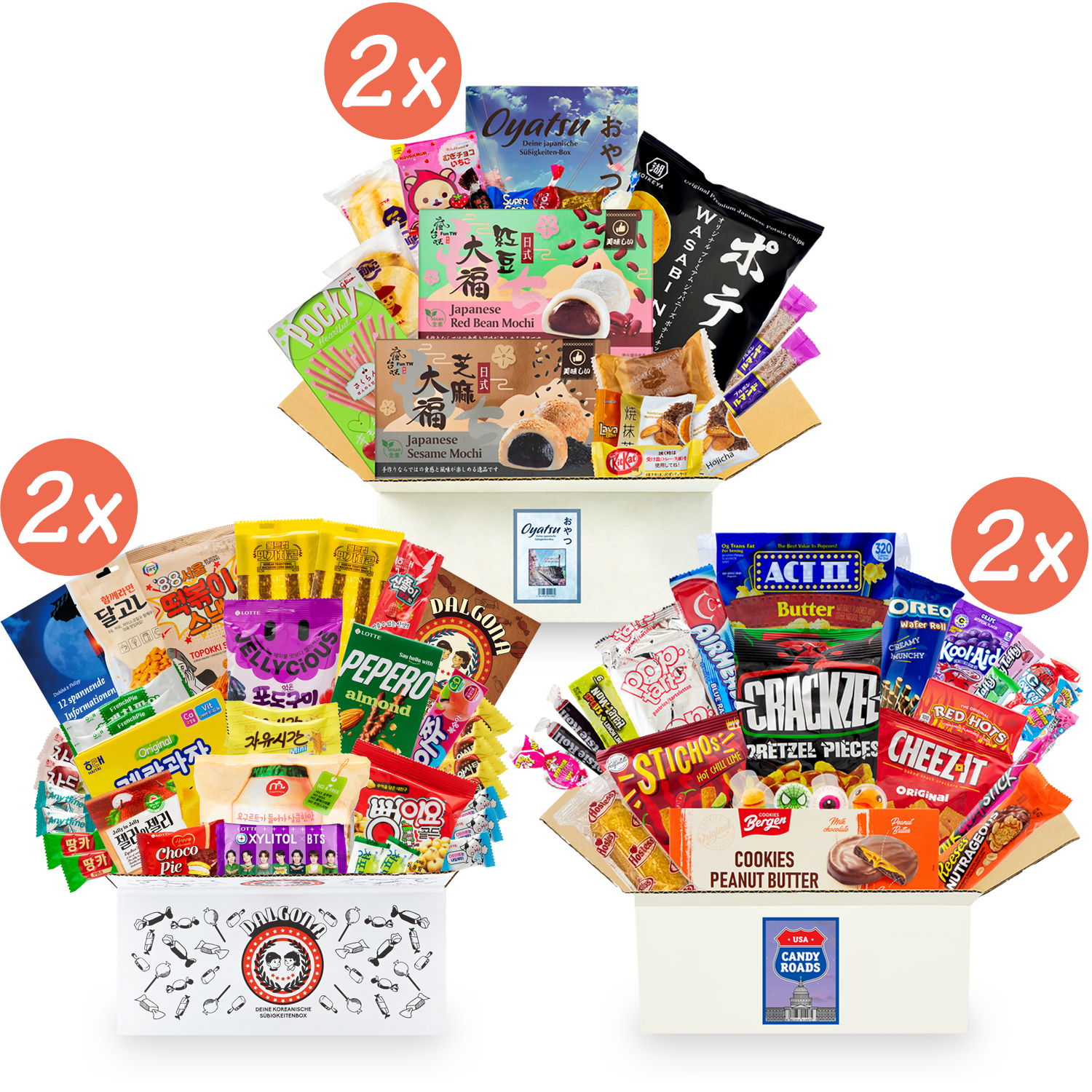 Double Candy Experience: 6 Süßigkeitenboxen aus Korea, Japan und den USA