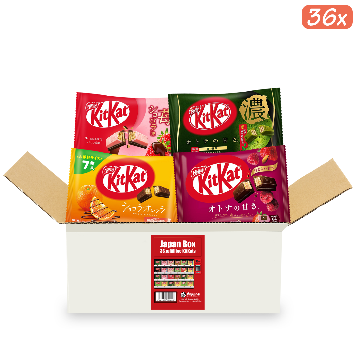 KitKat Überraschungsbox: Japanische Schokoriegel im 25er oder 36er Pack