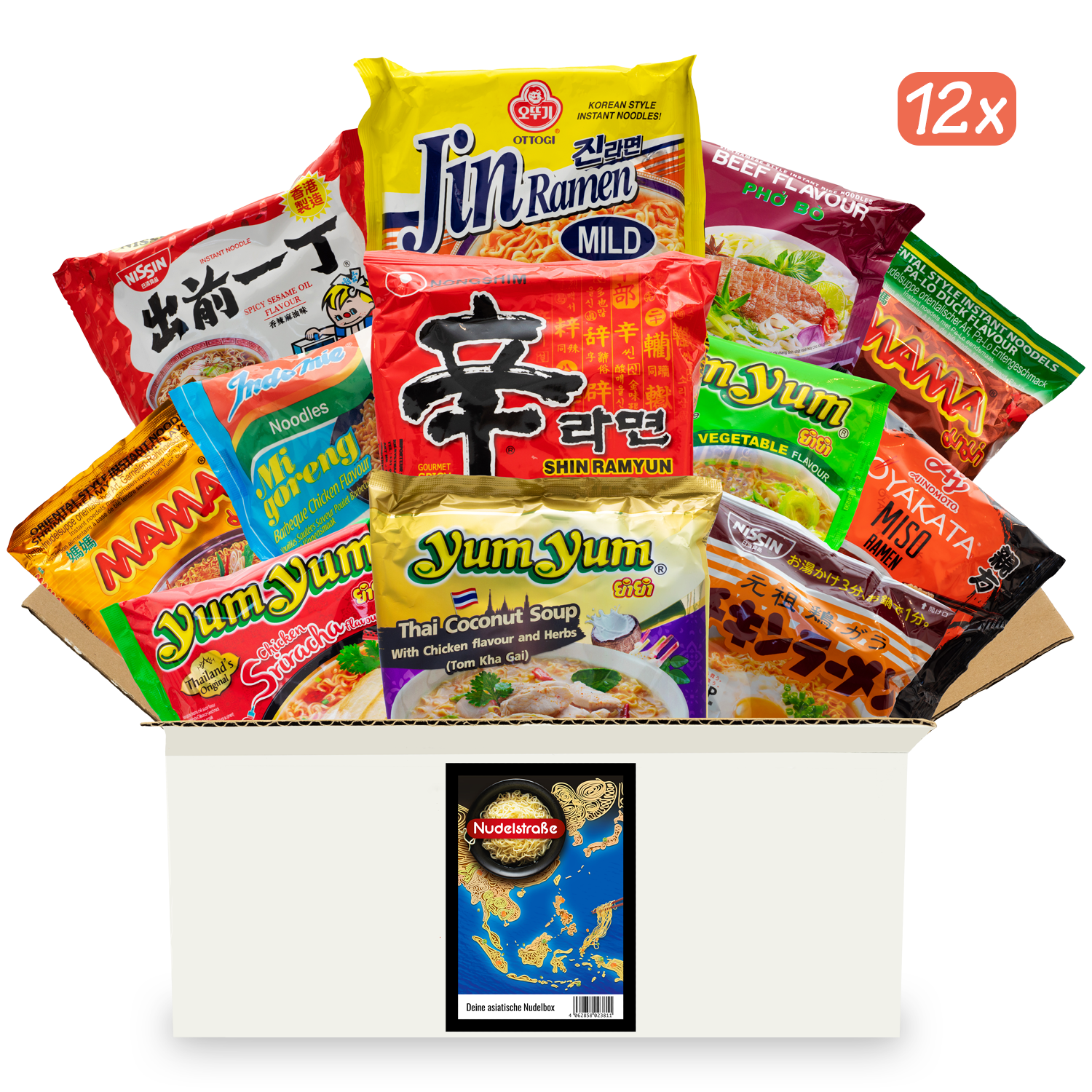 Noodle Street: Surprise boxes with Asian instant noodles in packs of 12 or 30