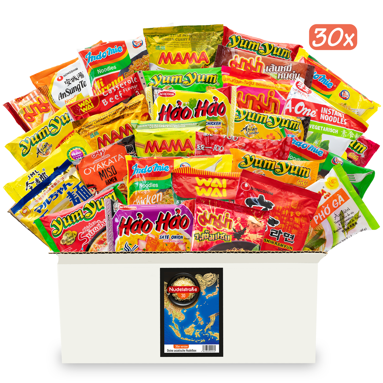 Noodle Street: Surprise boxes with Asian instant noodles in packs of 12 or 30