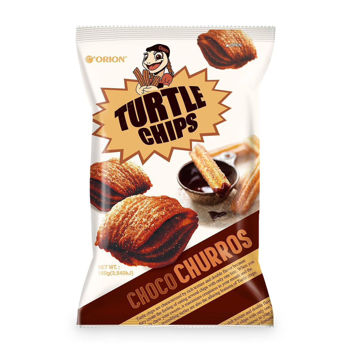 Orion Kobuk Turtle Chips: A Korean snack with corn flavor