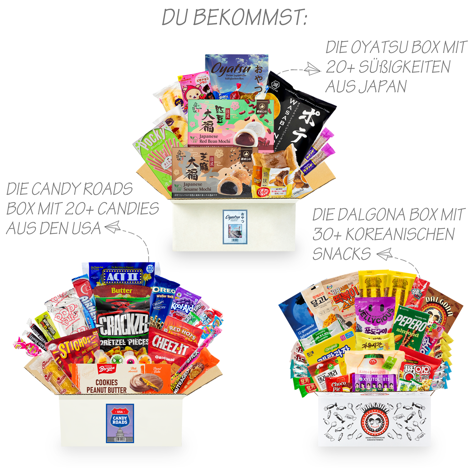 Candy Experience: 3 Süßigkeitenboxen aus Korea, Japan und den USA