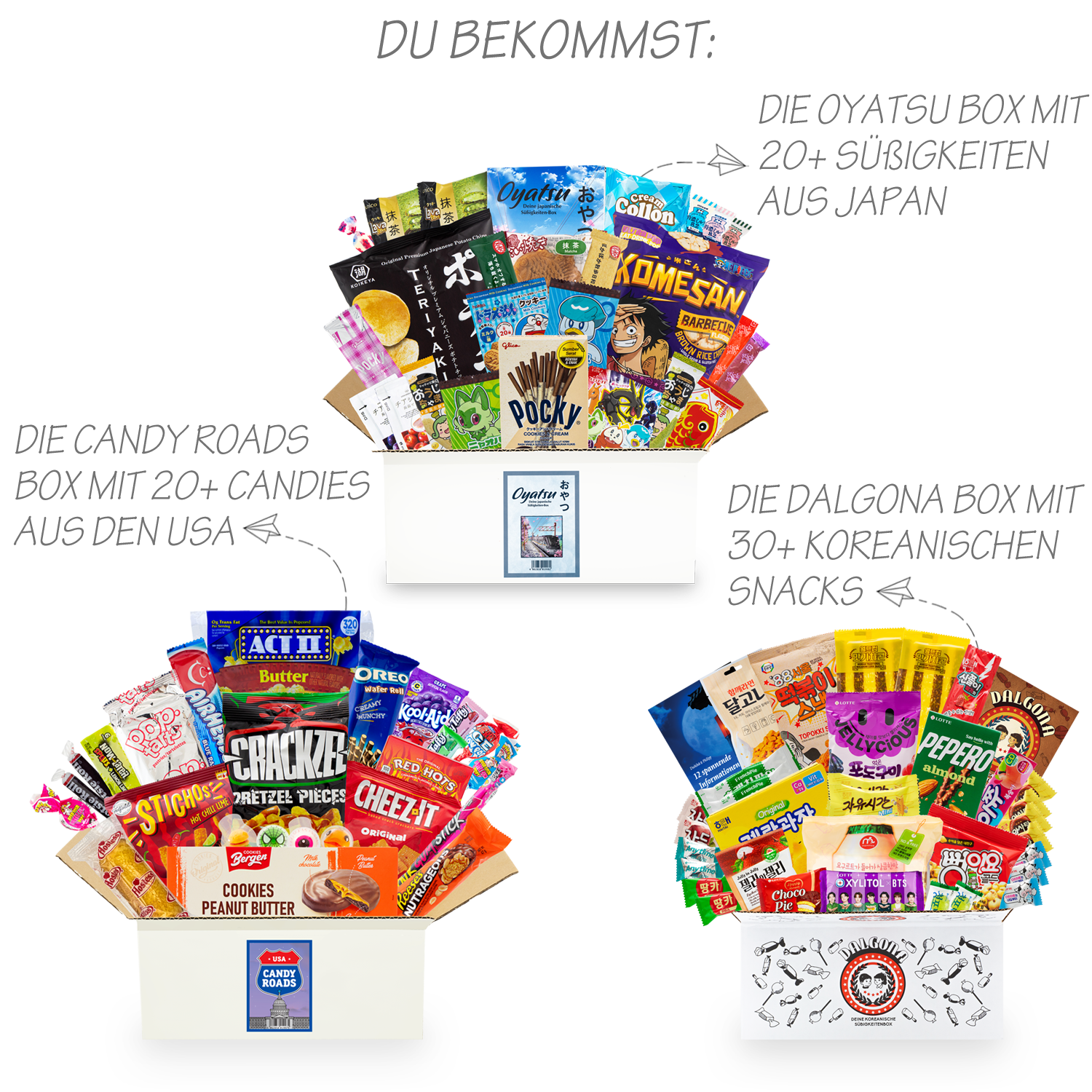 Double Candy Experience: 6 Süßigkeitenboxen aus Korea, Japan und den USA