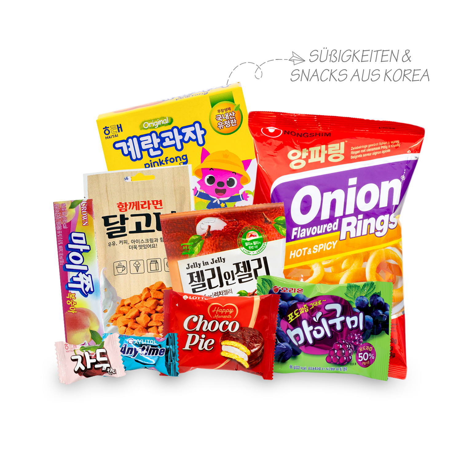 Korea Experience: 1 Süßigkeitenbox & 1 Nudelbox aus Korea