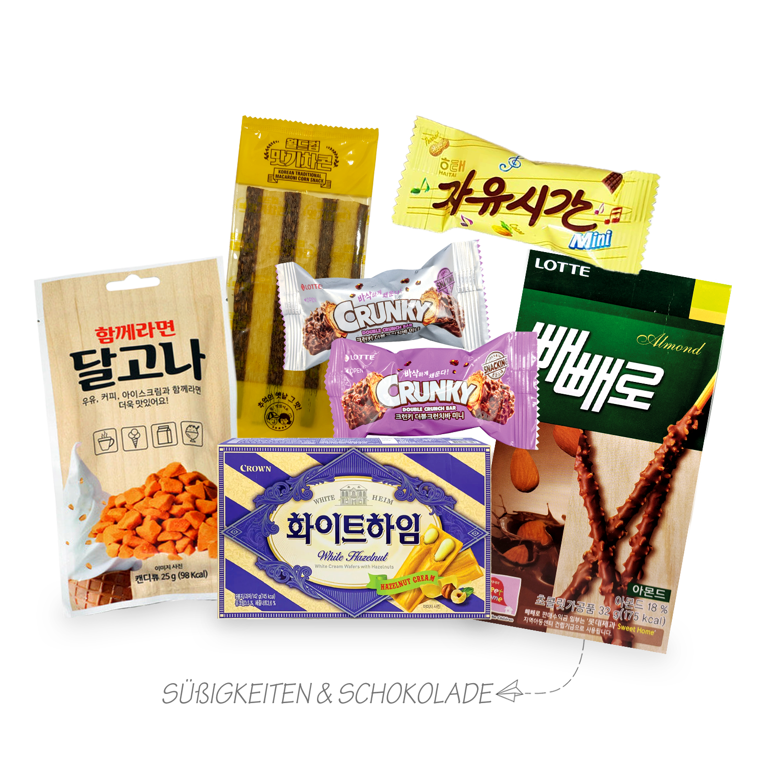 Dalgona: Surprise box with over 30 Korean sweets