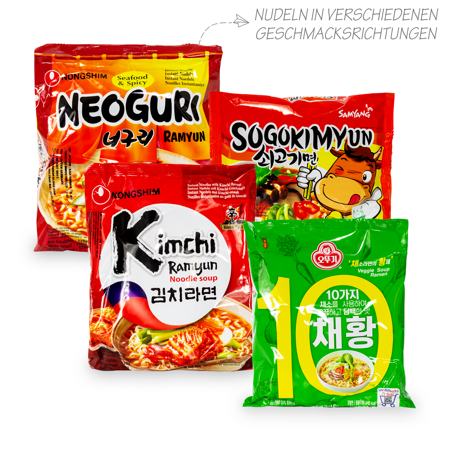 Korea Experience: 1 Süßigkeitenbox & 1 Nudelbox aus Korea