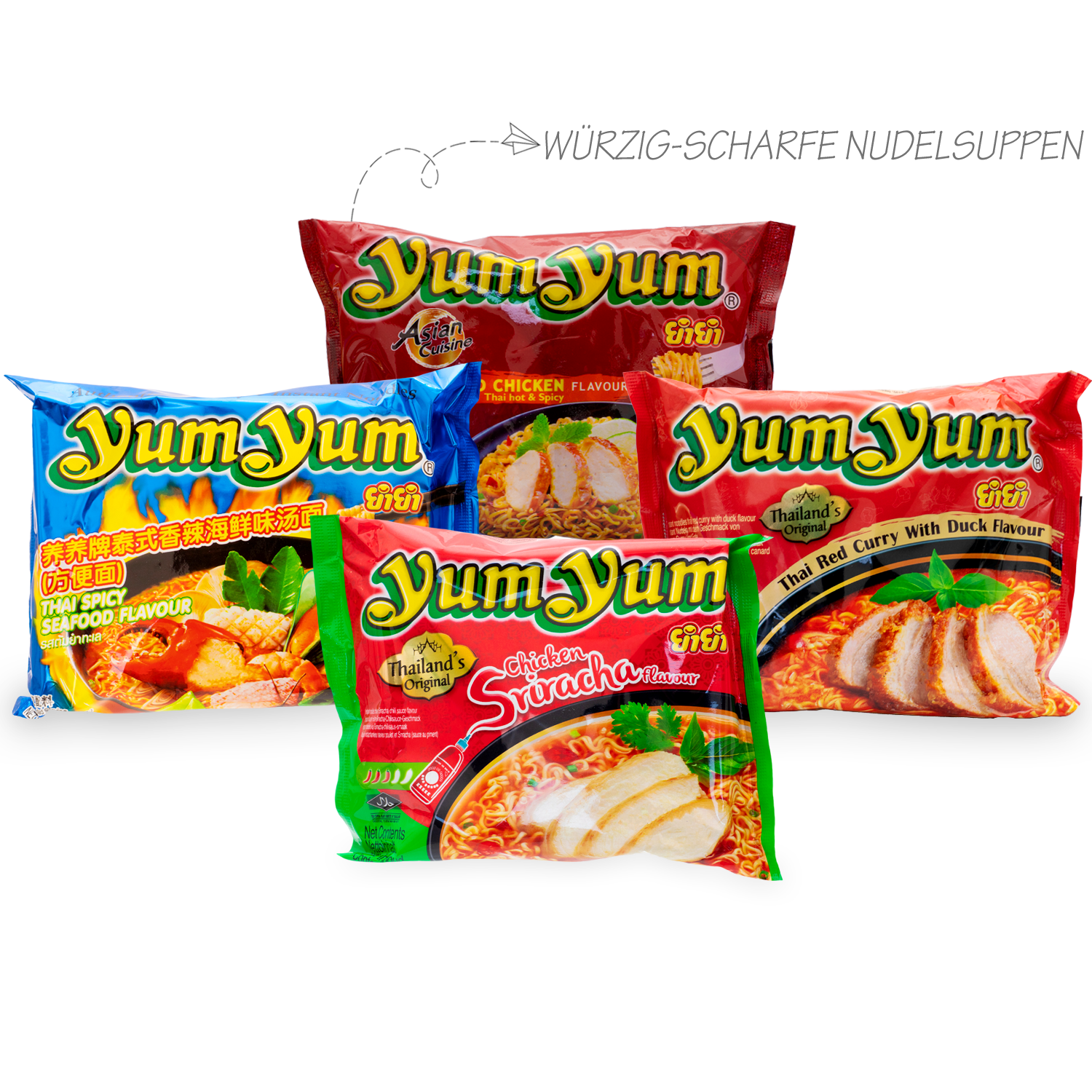 Ba Mee YumYum: Überraschungsbox mit 30 thailändischen Instant-Nudeln