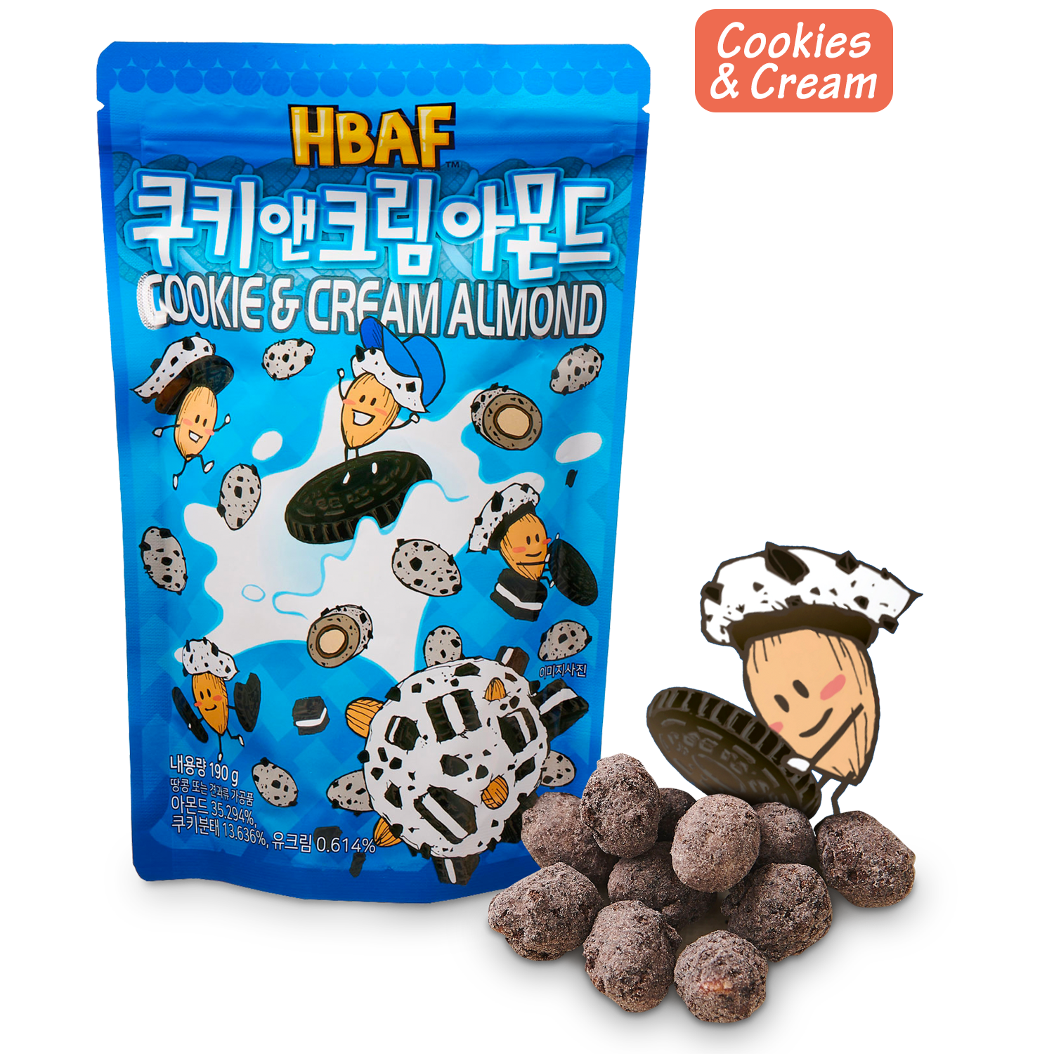 HBAF Mandeln: Ein koreanischer Mandel-Snack (5 Geschmacksrichtungen)