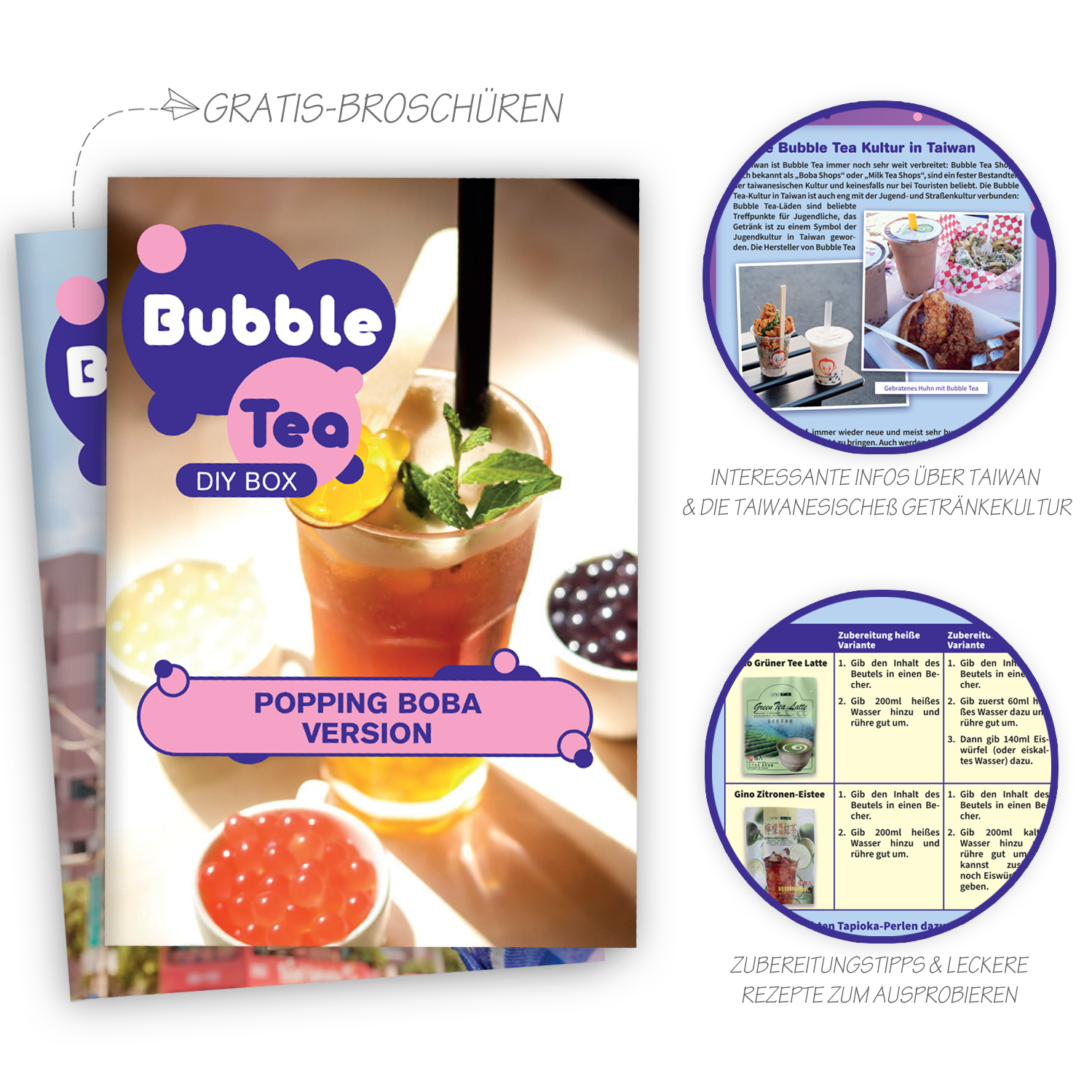 ViaMundi Bubble Tea Experience Bundle: 3 Getränkeboxen aus Asien