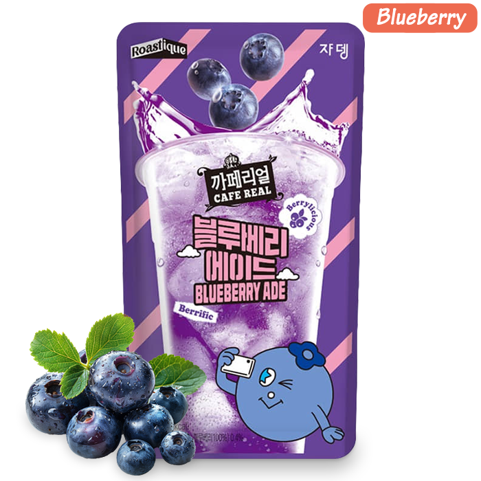 Cafe Real Flavored Ade: Koreanisches Fruchtgetränk im Beutel (6 Geschmacksrichtungen)