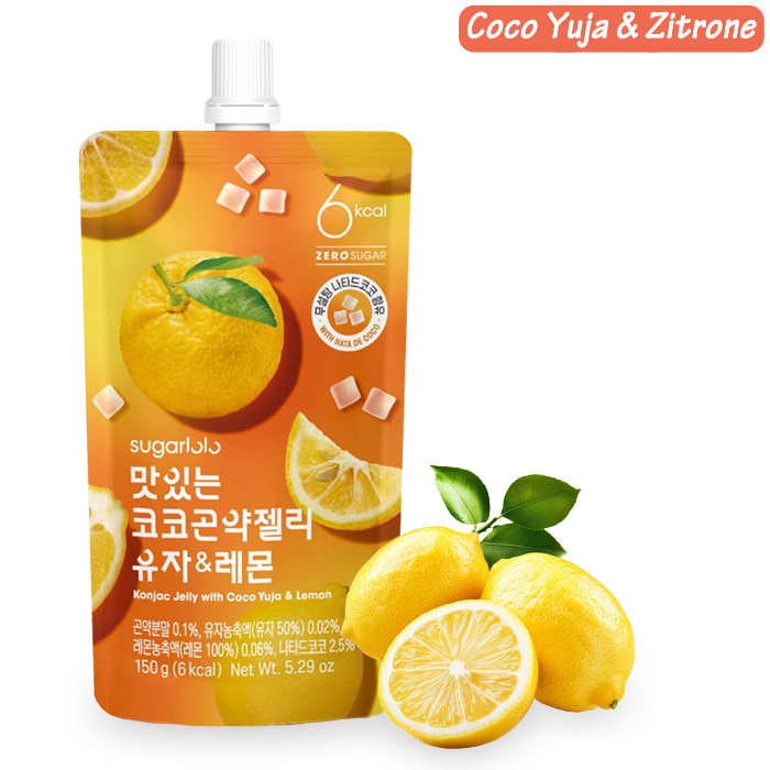 Sugarlolo Konjac Jelly: Fruity Drinking Jelly from Korea (7 Flavors)