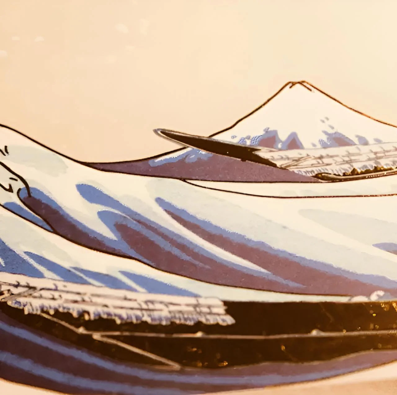 Die Große Welle vor Kanagawa: Satz von 4 Tischsets